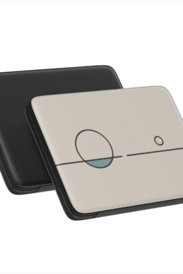 black line laptop sleeve, minimal tech accessory, geometric sleeve design, Balance Series, modern workspace