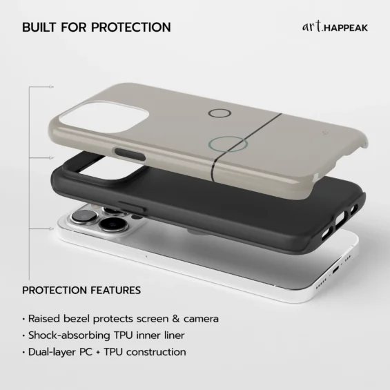 Minimal Line Art Phone Case – Balance 02 – Position Phone Cases  - 5