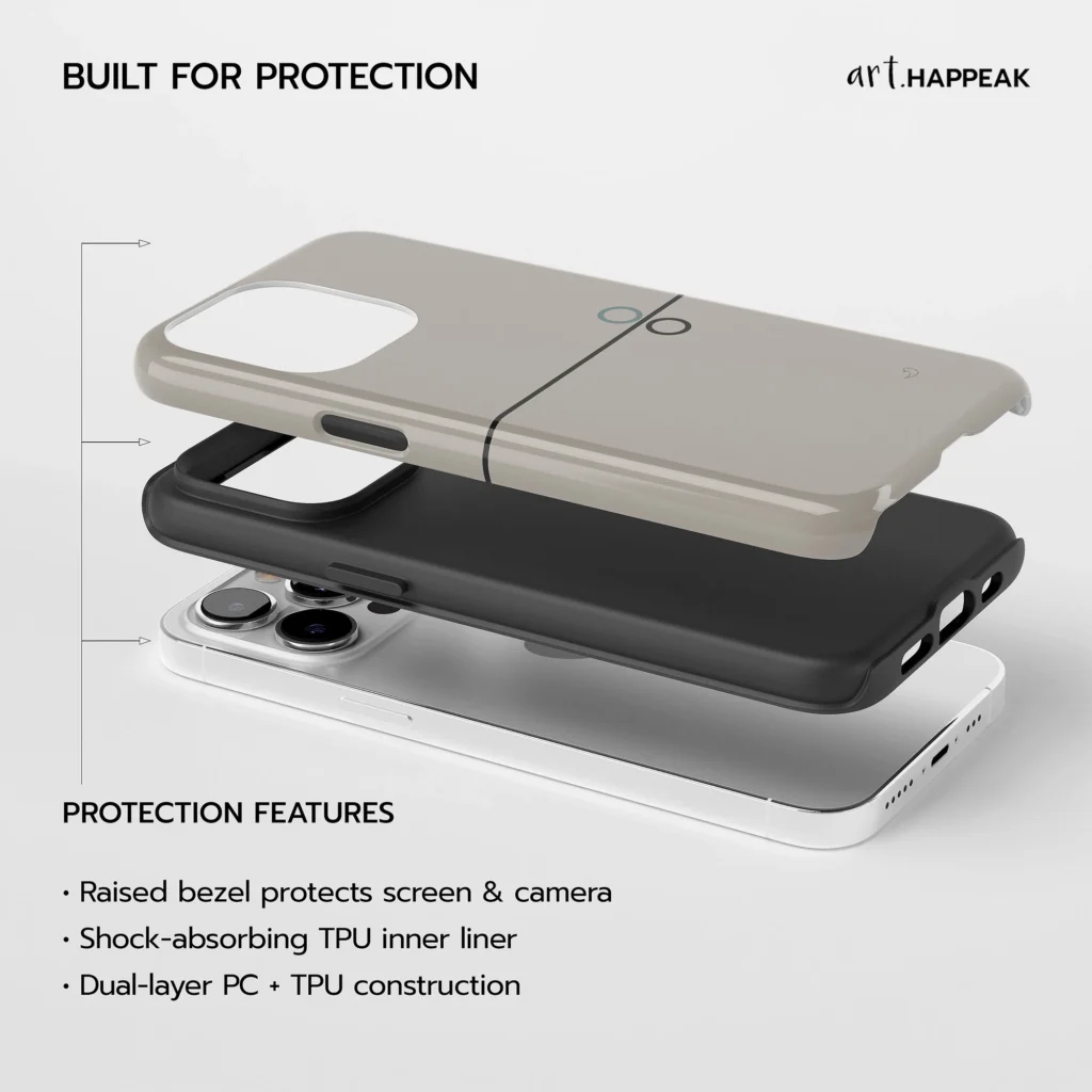 Geometric Minimal Phone Case – Balance 03 – Separation Phone Cases  - 5