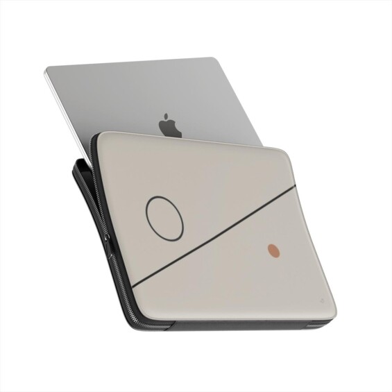 Balance 01 – Minimal Geometric Laptop Sleeve Laptop Sleeves  - 2
