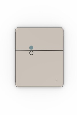 Geometric minimal iPad case – Balance 03 with black line composition