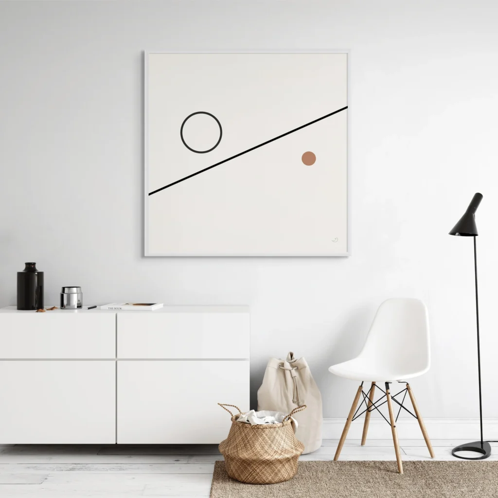 Balance 01 – Minimal Geometric Canvas Art Canvas  - 1