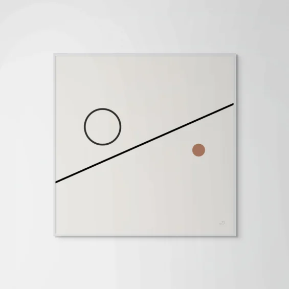 Balance 01 – Minimal Geometric Canvas Art Canvas  - 5