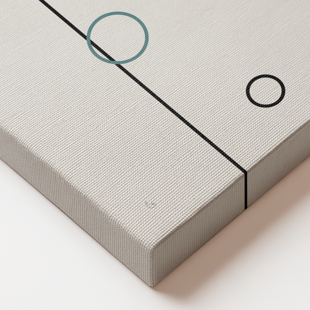 Balance 02 – Minimal Line Art Canvas Canvas  - 2