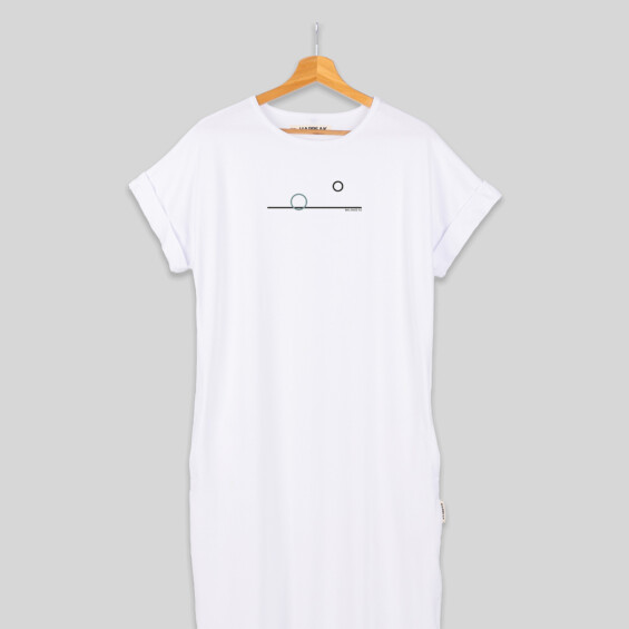 Balance 02 – Minimal Line Art Long Dress Dresses  - 2