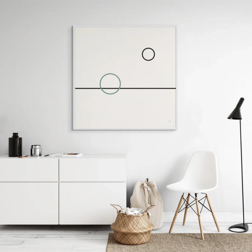 Balance 02 – Minimal Line Art Canvas Canvas  - 1