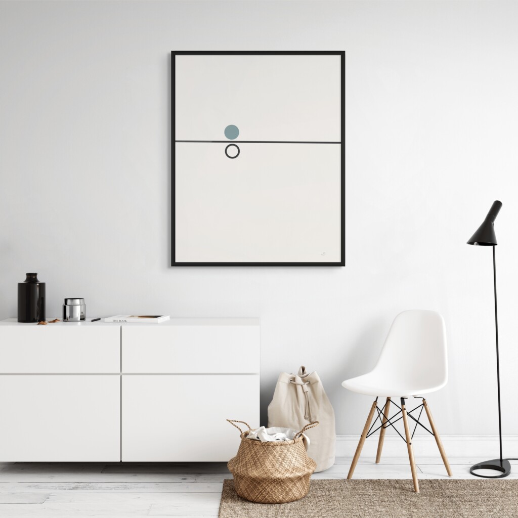Geometric Minimal Framed Poster – Balance 03 – Separation Posters  - 1
