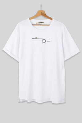 minimal tee, line art shirt, geometric T-shirt, Balance Series, modern clothing