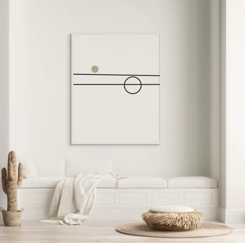 Balance 06 – Minimal Line Framed Poster Posters  - 1