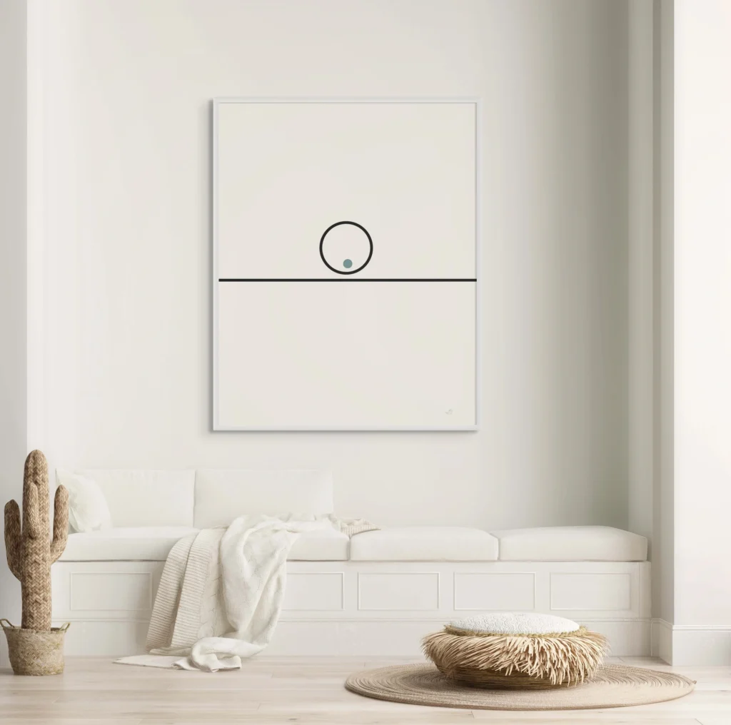 Balance 07 – Geometric Accent Framed Poster Posters  - 1