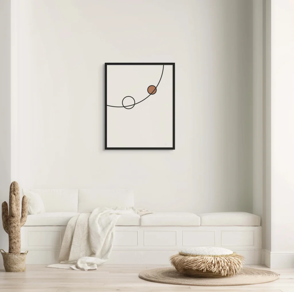 Balance 08 – Minimal Abstract Framed Art Posters  - 2