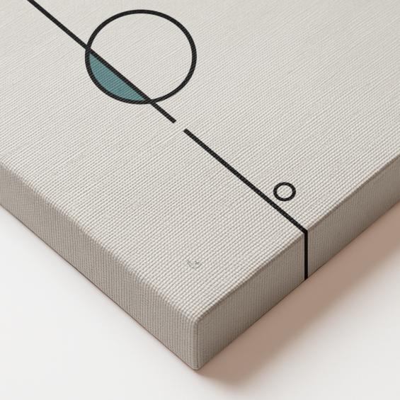 Balance 09 – Black Line Canvas Art Canvas  - 2