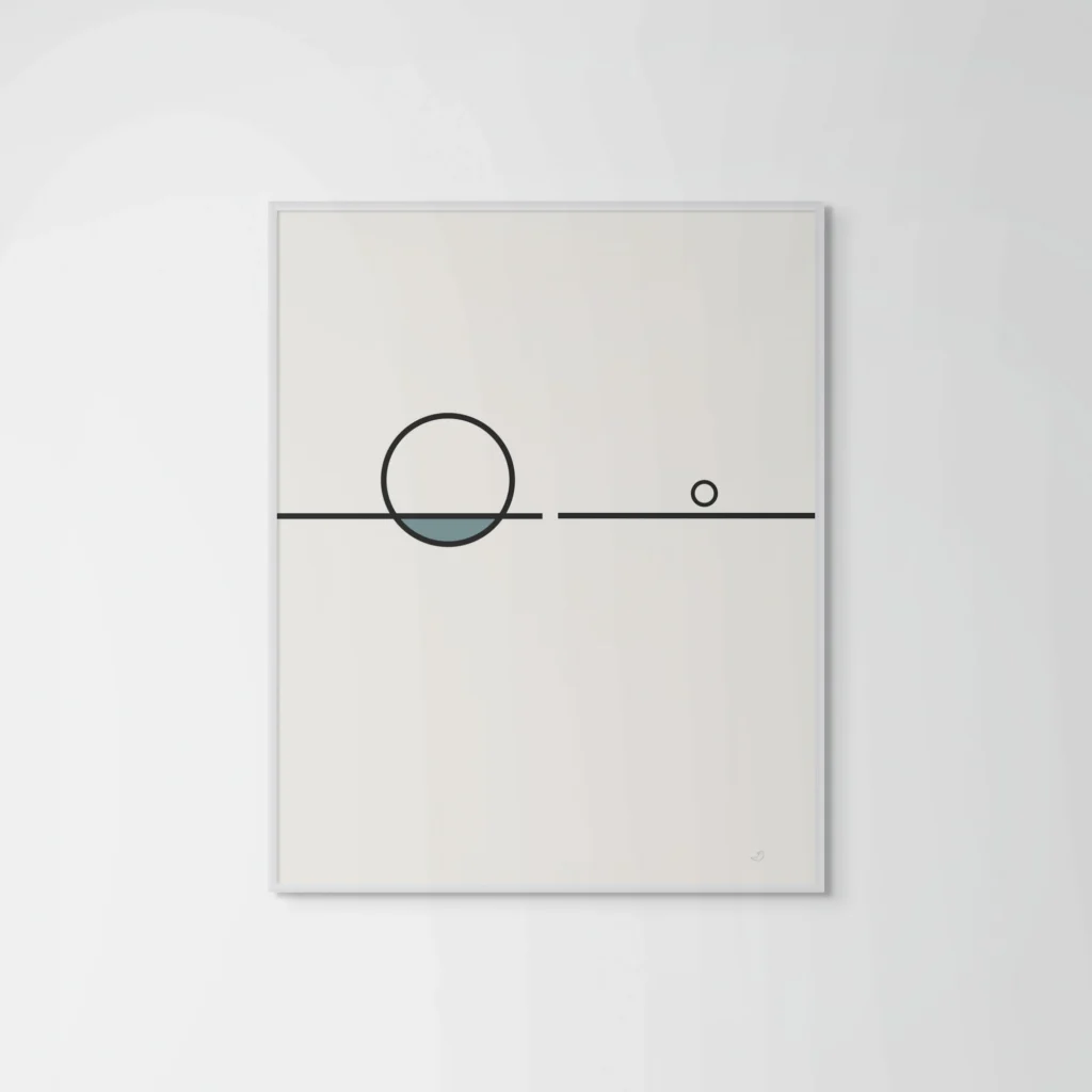 Balance 09 – Black Line Canvas Art Canvas  - 5