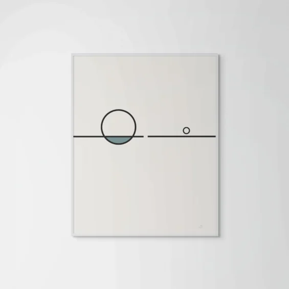 Balance 09 – Black Line Canvas Art Canvas  - 5