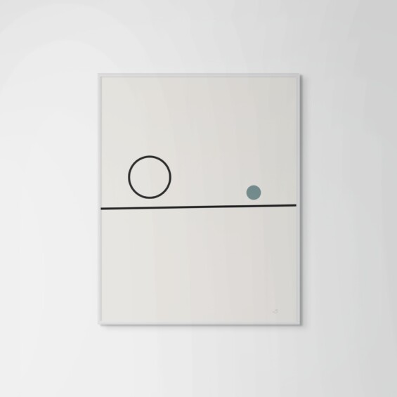 Balance 11 – Subtle Geometric Canvas Canvas  - 5