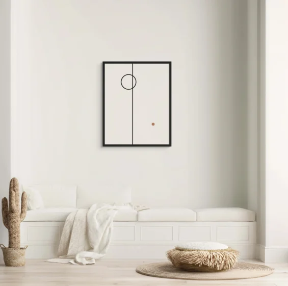 Balance 12 – Minimal Geometry Framed Poster Posters  - 2