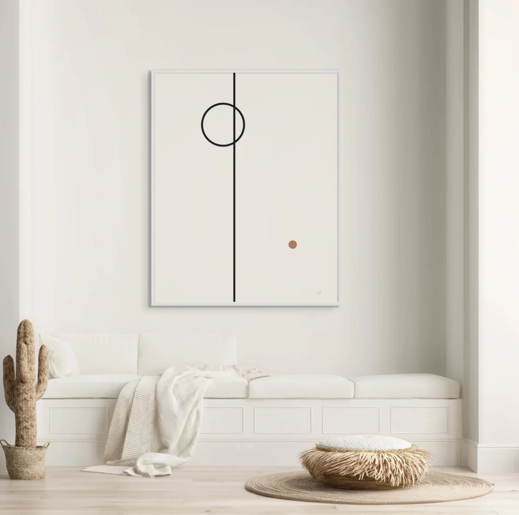 Balance 12 – Minimal Geometry Framed Poster Posters  - 1