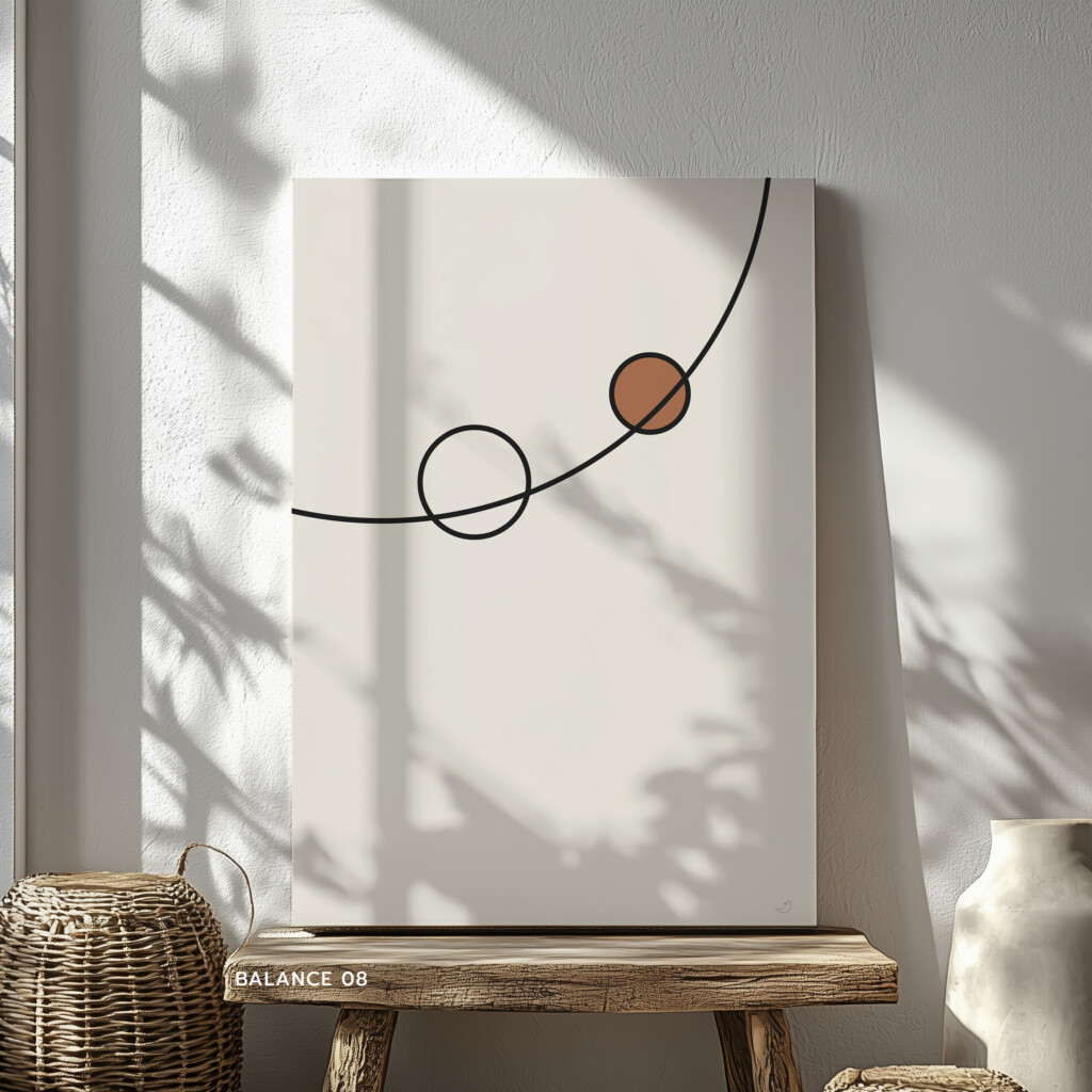 Minimal Abstract Canvas – Balance 08 – Sharing Canvas  - 1