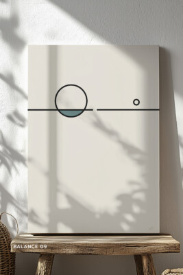Balance 09 minimalist geometric composition with subtle structural gap