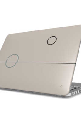 line art MacBook case, minimal laptop case, geometric design, Balance collection, modern workspace