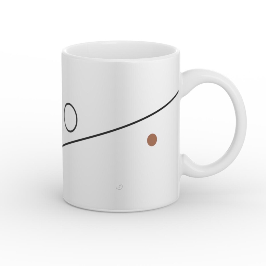 Balance 01 – Minimal Geometric Ceramic Mug Mugs  - 1
