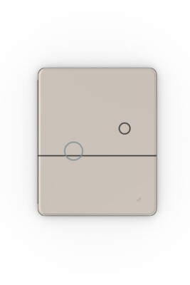 Minimal line art iPad case – Balance 02 with structured black geometry