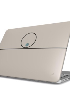 accent MacBook case, geometric laptop cover, modern minimal design, Balance Series, clean tech accessory