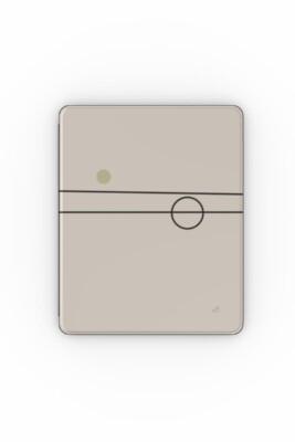 Minimal line art iPad case – Balance 06 subtle accent composition