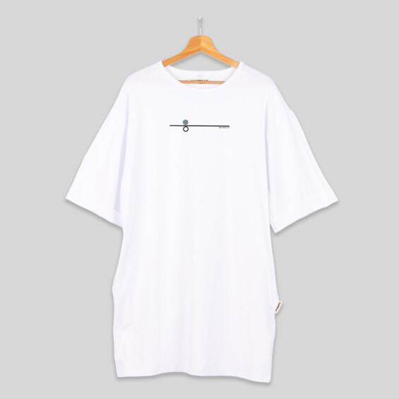 Balance 03 – Geometric Minimal Short T-Shirt Dress Dresses  - 2