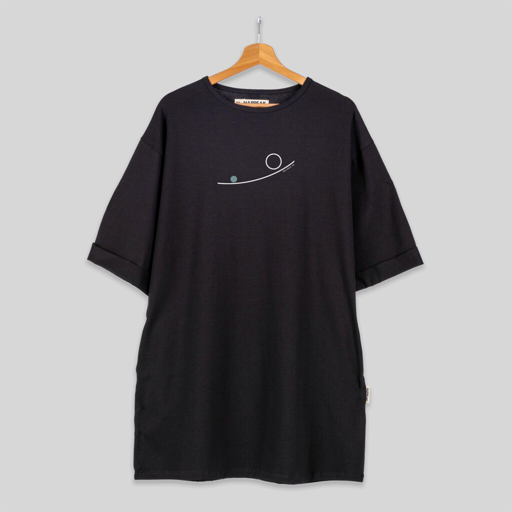 Balance 04 – Minimal Abstract Short T-shirt Dress Dresses  - 3