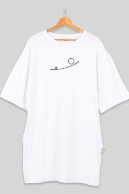 Balance 04 minimal abstract short t-shirt dress line design