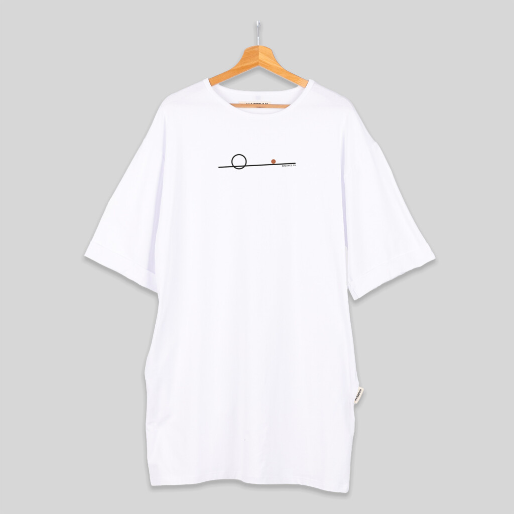 Balance 05 – Modern Geometric Short T-Shirt Dress Dresses  - 2