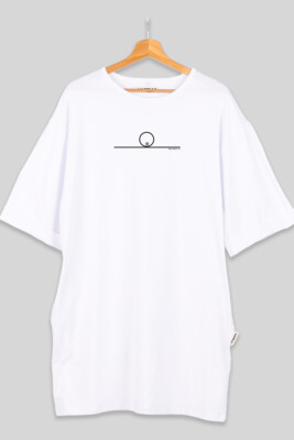 Balance 07 geometric accent short t-shirt dress minimal design