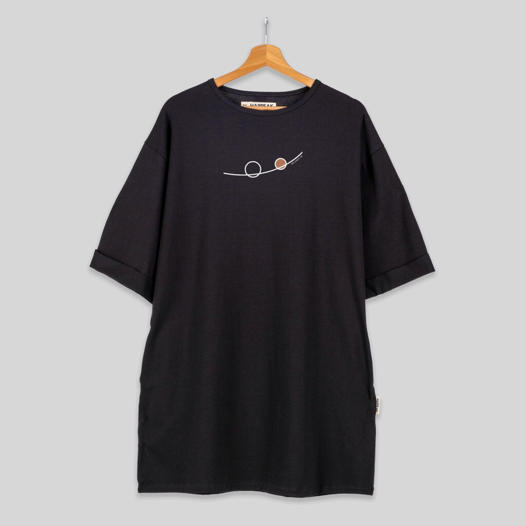 Balance 08 – Minimal Abstract Short T-Shirt Dress Dresses  - 3