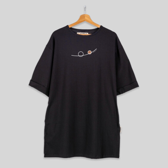 Balance 08 – Minimal Abstract Short T-Shirt Dress Dresses  - 3