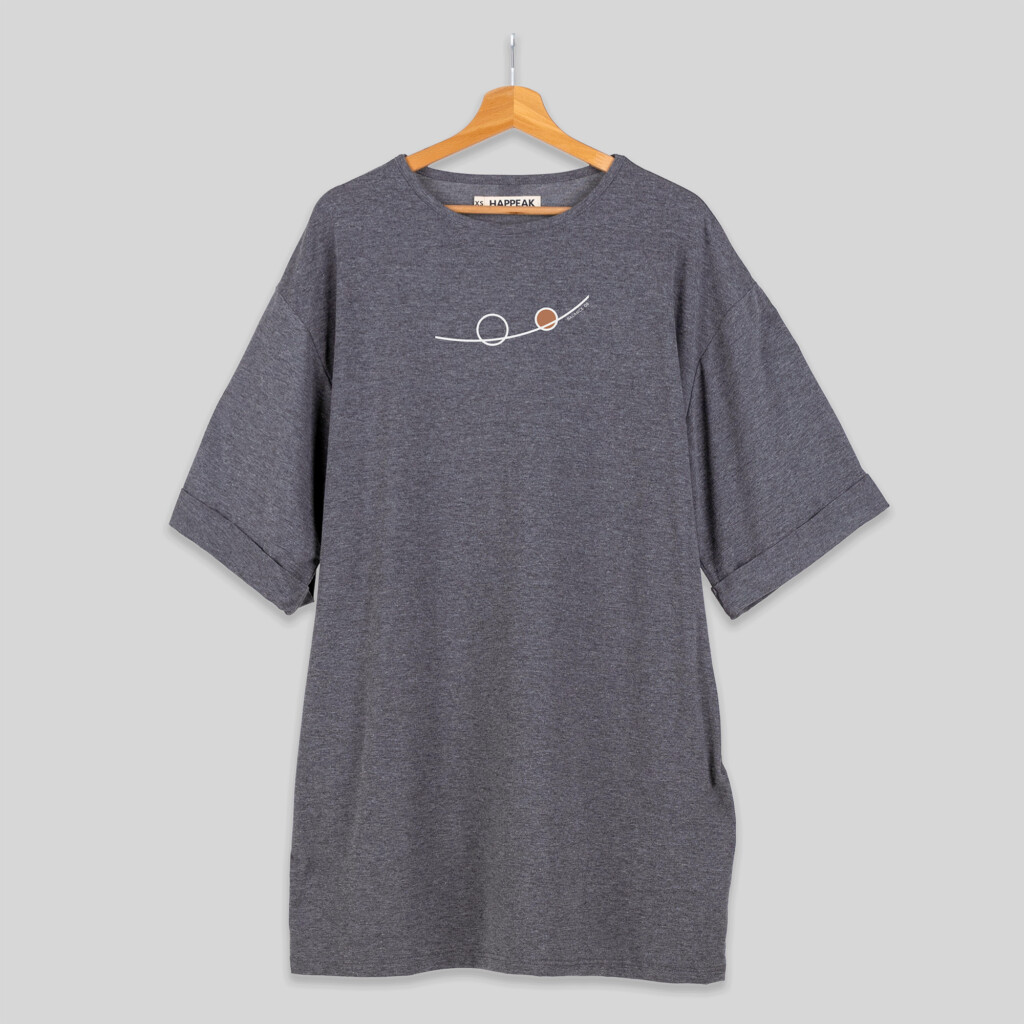 Balance 08 – Minimal Abstract Short T-Shirt Dress Dresses  - 1