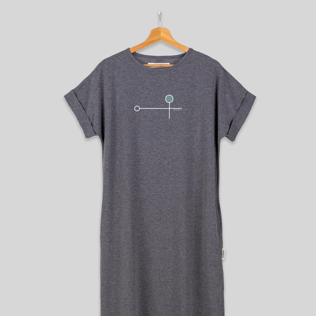 Balance 10 – Modern Minimalist Long T-Shirt Dress Dresses  - 2