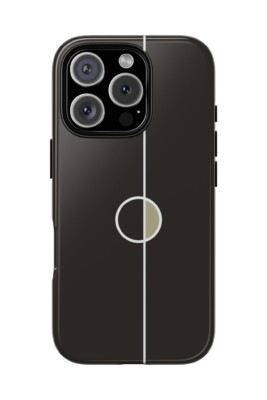 Balance 16 dark phone case within abstract design