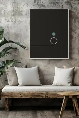 Balance 13 support framed poster minimal wall art