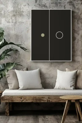Balance 14 difference framed poster minimalist wall art