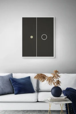 Balance 14 difference framed poster minimalist wall art