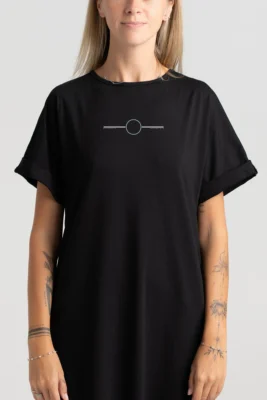 Balance 15 incomplete minimal long t-shirt dress