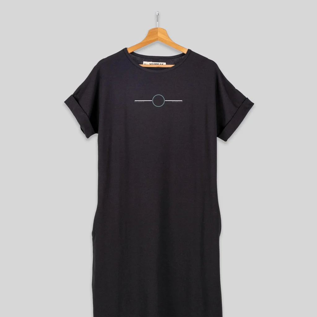 Balance 15 – Modern Minimalist Long T-Shirt Dress Dresses  - 3