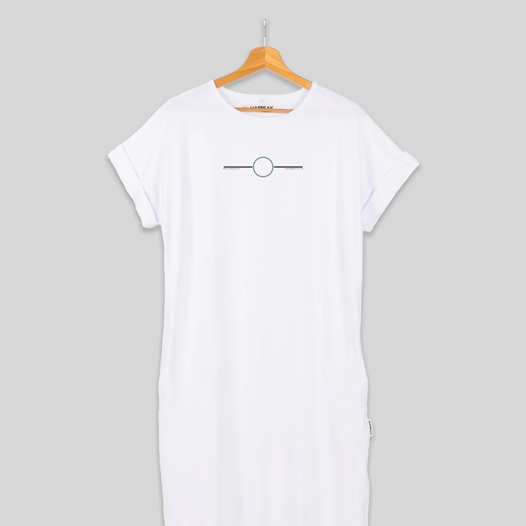 Balance 15 – Modern Minimalist Long T-Shirt Dress Dresses  - 4
