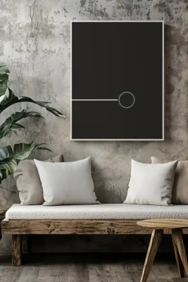 Balance 15 incomplete framed poster minimal art