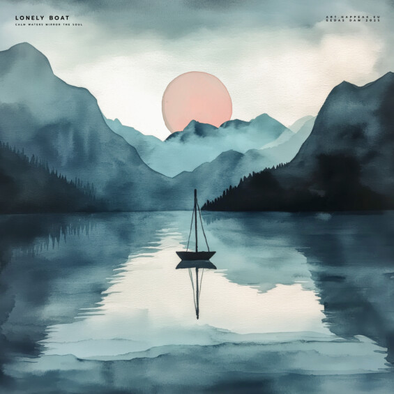 Canvas “Lonely boat” Canvas  - 3
