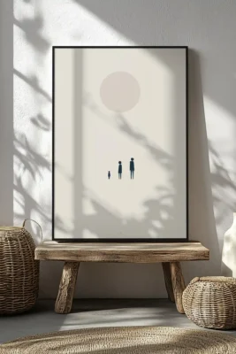 minimal family wall art canvas