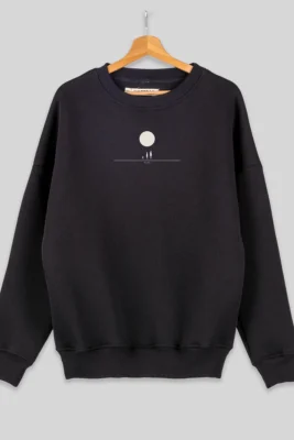 minimal sweatshirt with abstract design
