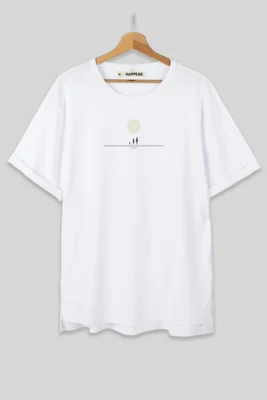 minimal t-shirt with abstract design