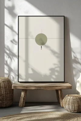 minimal reflection canvas wall art